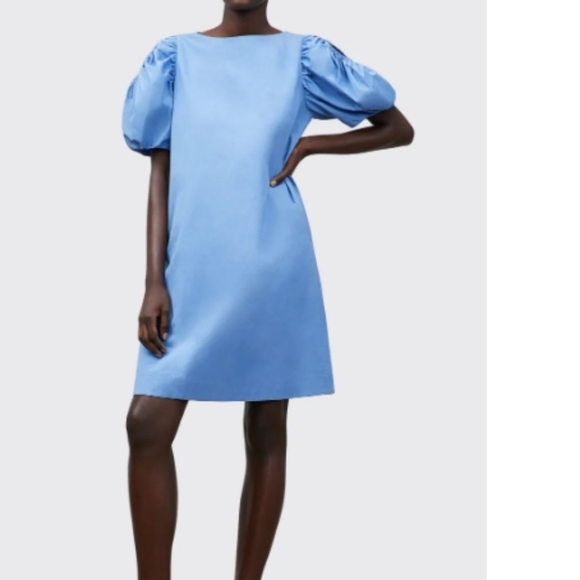 Lafayette 148 New York Dresses & Skirts - Lafayette 148 New York Sky Blue Puff-Sleeve Dress